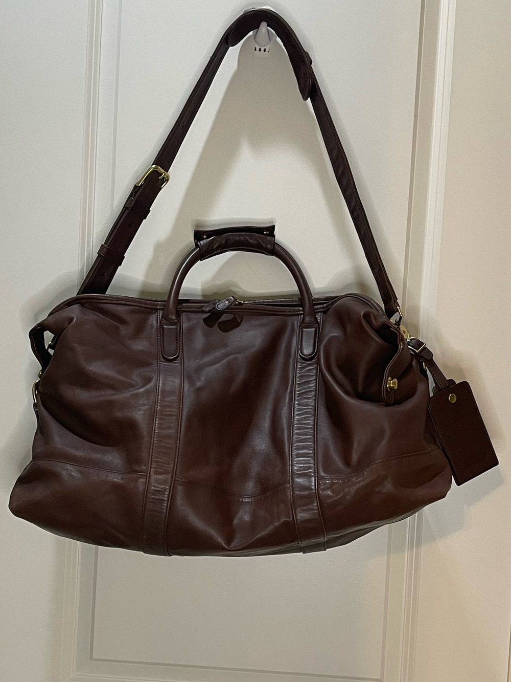Coach Brown Leather Weekender Duffel Bag 0502 Vintage 90’s
